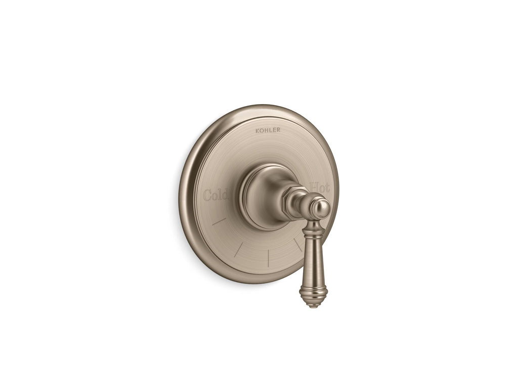 Artifacts® Mastershower® Temperature Control Valve Trim With Lever Handle