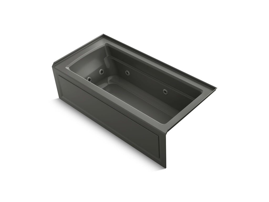 Archer® 66" X 32" Alcove Whirlpool Bath With Bask® Heated Surface, Right Drain
