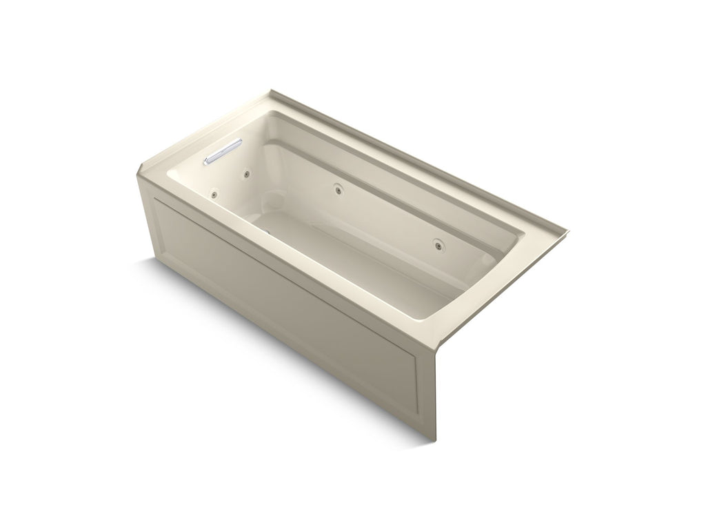 Archer® 66" X 32" Integral Apron Whirlpool With Integral Flange And Left-Hand Drain
