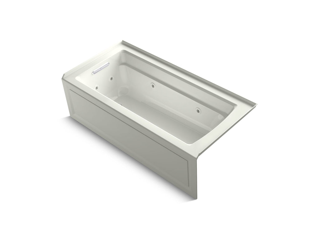 Archer® 66" X 32" Alcove Whirlpool Bath With Bask® Heated Surface, Left Drain