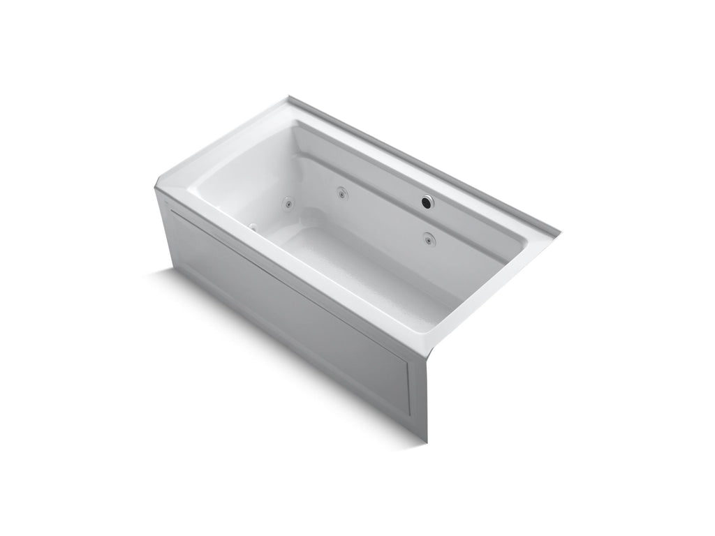 Archer® 60" X 32" Alcove Whirlpool Bath With Bask® Heated Surface, Right Drain