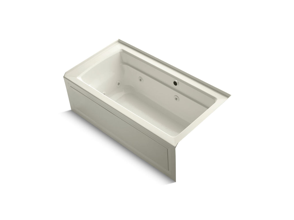 Archer® 60" X 32" Alcove Whirlpool Bath With Bask® Heated Surface, Right Drain