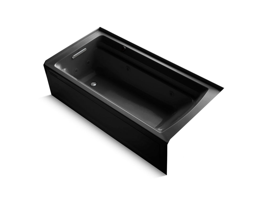 Archer® 72" X 36" Alcove Whirlpool Bath With Bask® Heated Surface, Left Drain
