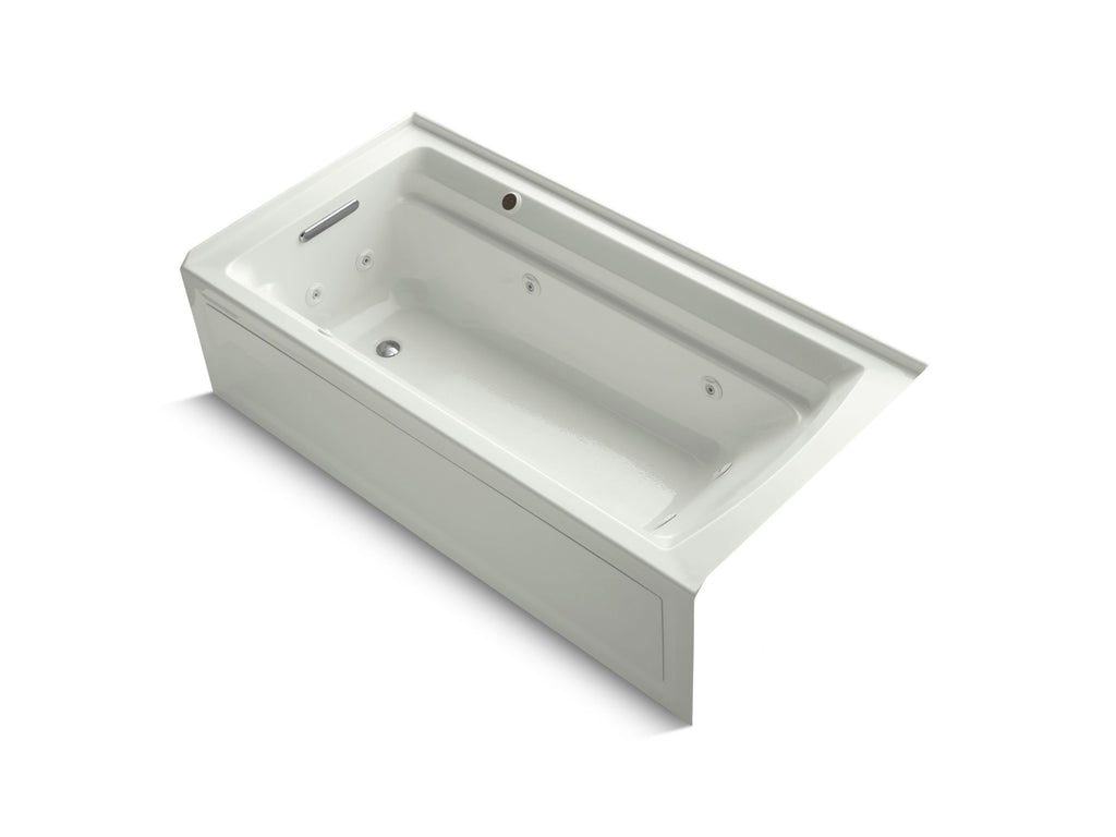 Archer® 72" X 36" Alcove Whirlpool Bath With Bask® Heated Surface, Left Drain