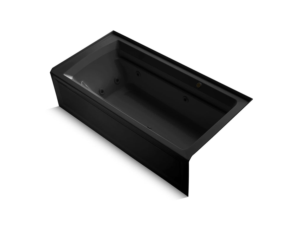 Archer® 72" X 36" Alcove Whirlpool Bath With Bask® Heated Surface, Right Drain