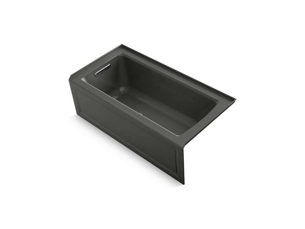Archer® 60" X 30" Integral Apron Heated Bubblemassage™ Air Bath With Bask® Heated Surface And Left-Hand Drain