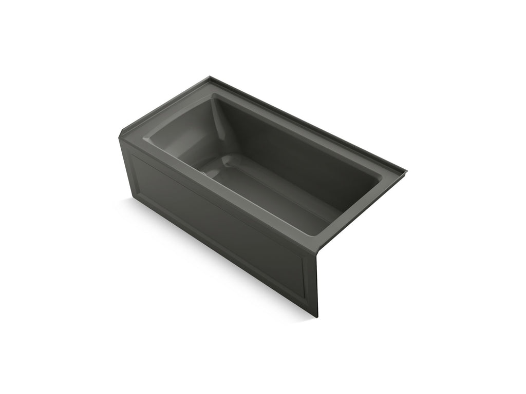 Archer® 60" X 30" Alcove Heated Bubblemassage™ Air Bath With Bask® Heated Surface, Right Drain