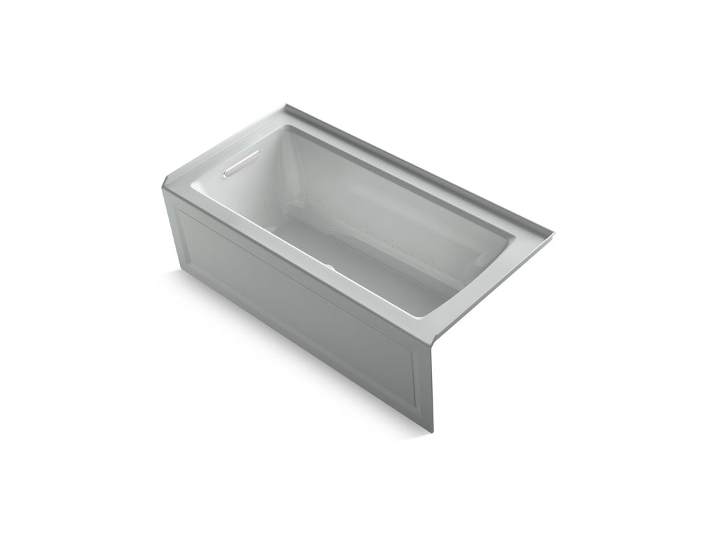 Archer® 60" X 30" Integral Apron Heated Bubblemassage™ Air Bath With Bask® Heated Surface And Left-Hand Drain