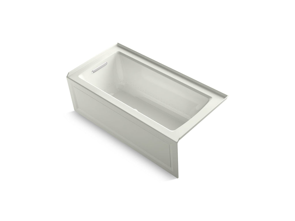 Archer® 60" X 30" Integral Apron Heated Bubblemassage™ Air Bath With Bask® Heated Surface And Left-Hand Drain