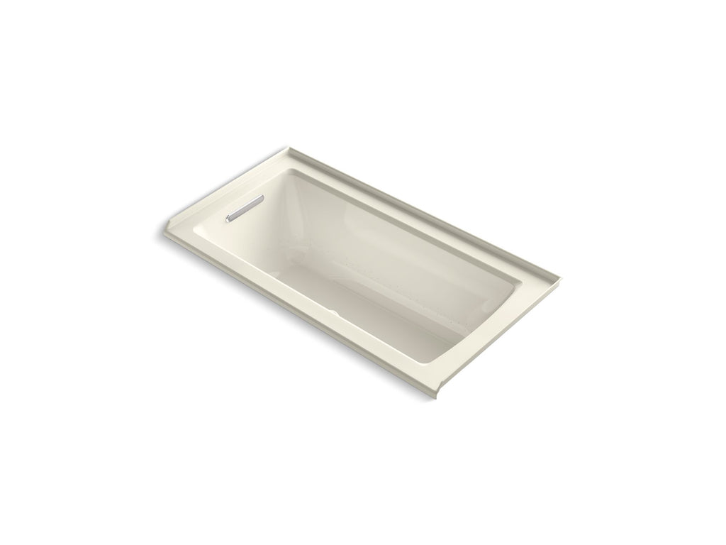 Archer® 60" X 30" Alcove Heated Bubblemassage™ Air Bath, Left Drain