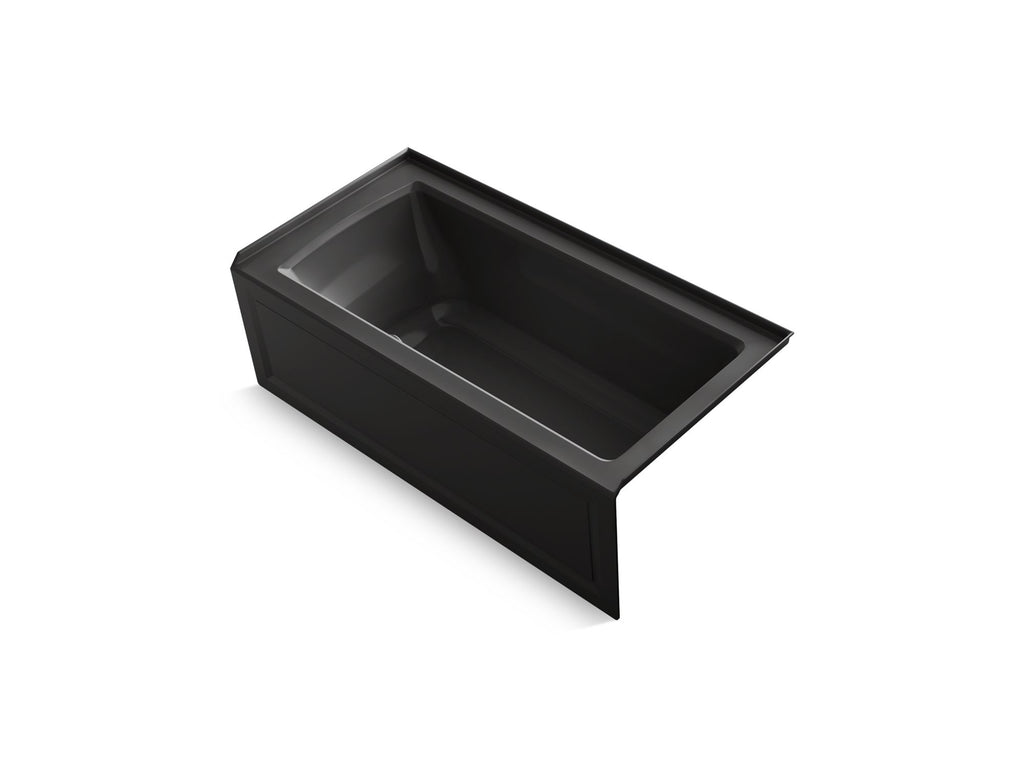 Archer® 60" X 30" Alcove Heated Bubblemassage™ Air Bath With Bask® Heated Surface, Right Drain