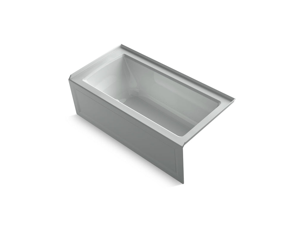 Archer® 60" X 30" Alcove Heated Bubblemassage™ Air Bath With Bask® Heated Surface, Right Drain