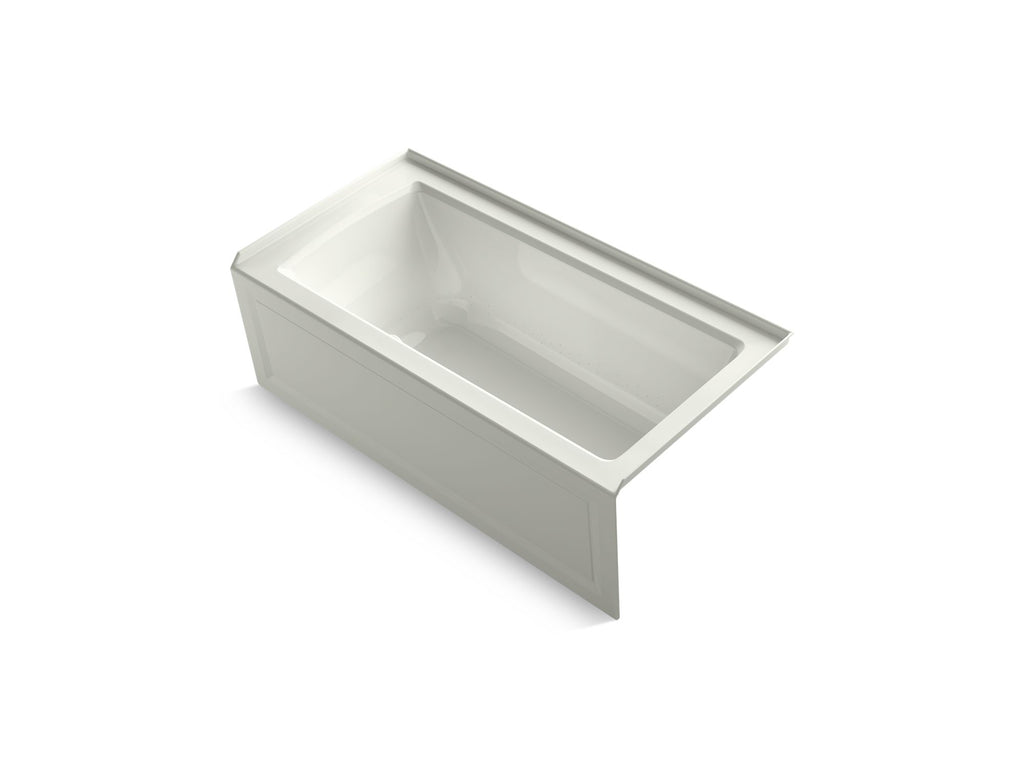 Archer® 60" X 30" Alcove Heated Bubblemassage™ Air Bath With Bask® Heated Surface, Right Drain