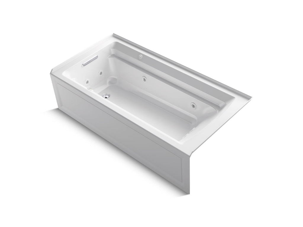 Archer® 72" X 36" Alcove Heated Bubblemassage™ Air Bath And Whirlpool, Left Drain