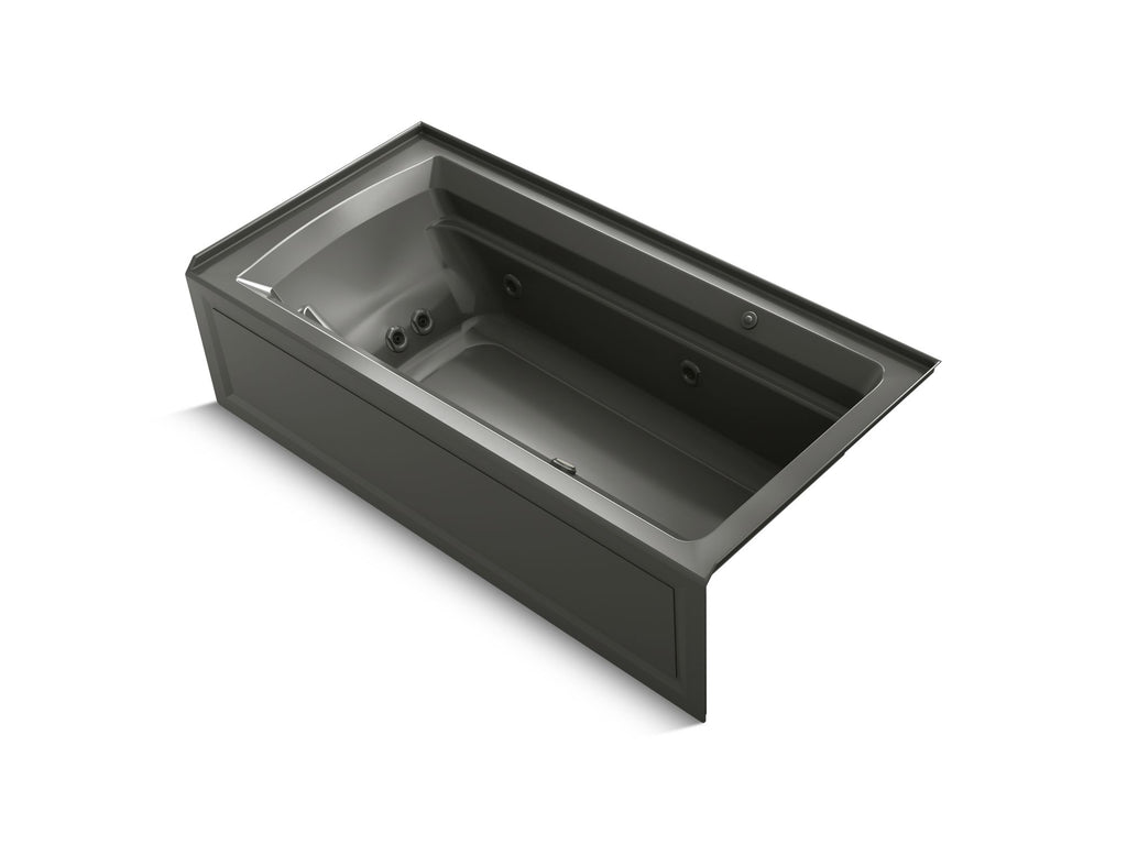 Archer® 72" X 36" Alcove Heated Bubblemassage™ Air Bath And Whirlpool, Right Drain