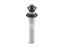 Bathroom Sink Drain With Non-Removable Metal Stopper And Without Overflow