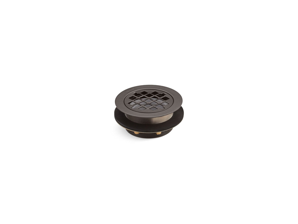 Round Shower Drain For Use With Plastic Pipe, Gasket Included