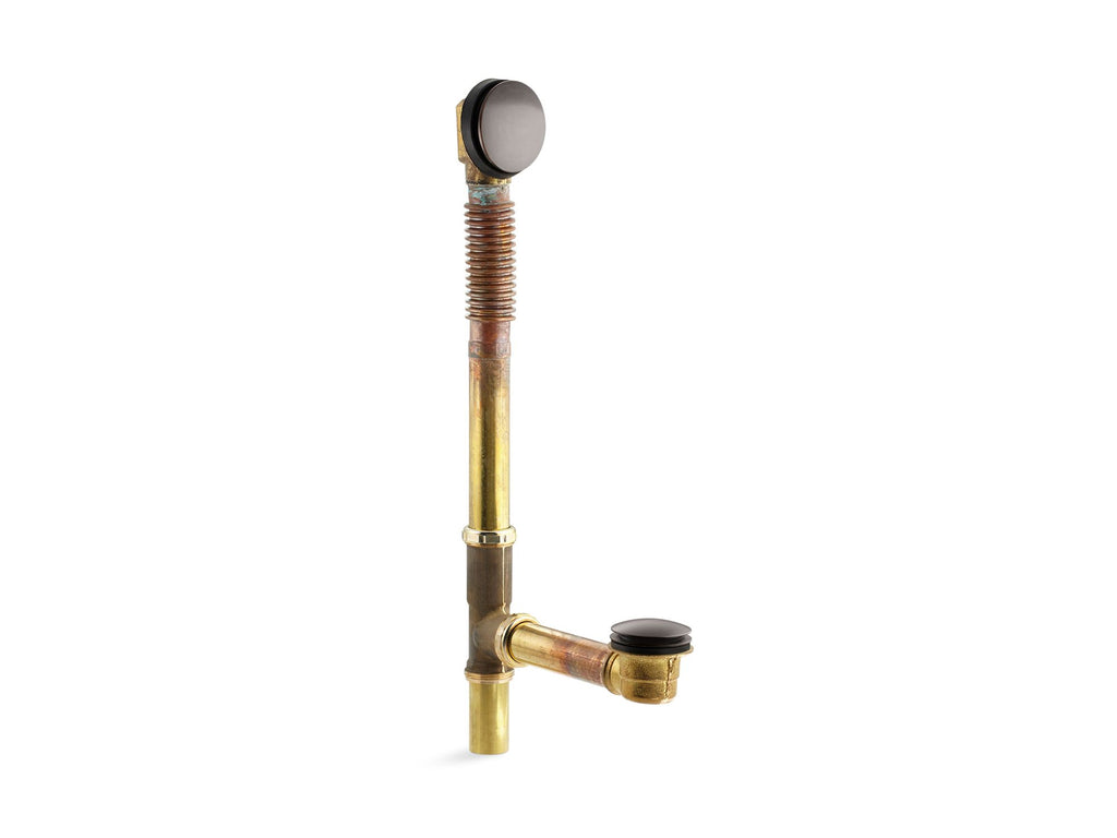 Clearflo Brass Toe Tap Bath Drain