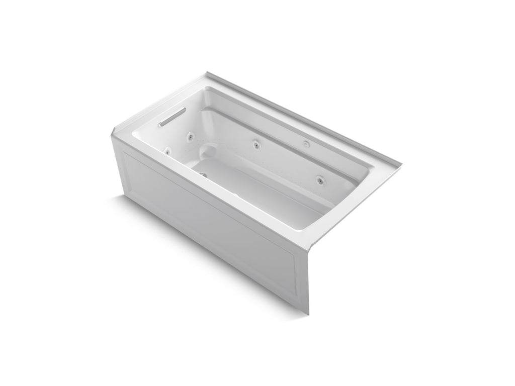 Archer® 60" X 32" Alcove Heated Bubblemassage™ Air Bath And Whirlpool, Left Drain