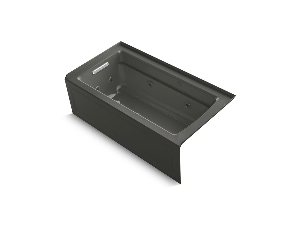 Archer® 60" X 32" Alcove Heated Bubblemassage™ Air Bath And Whirlpool, Left Drain