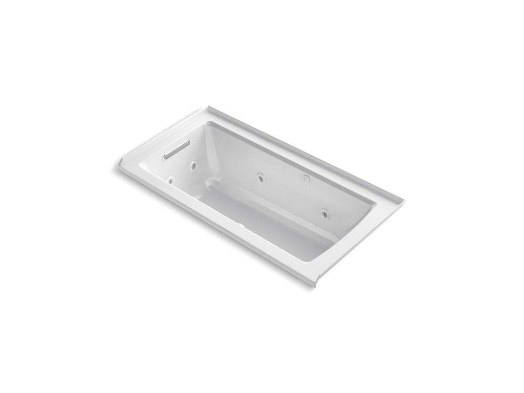 Archer® 60" X 30" Alcove Heated Bubblemassage™ Air Bath And Whirlpool, Left Drain