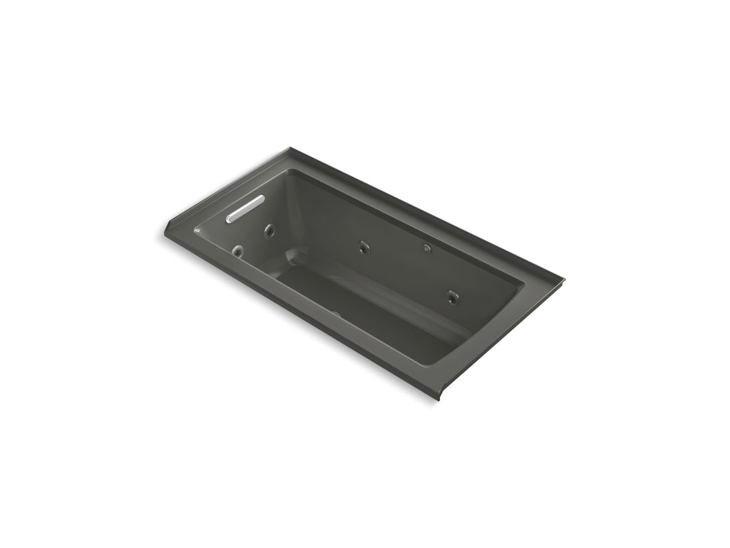 Archer® 60" X 30" Alcove Heated Bubblemassage™ Air Bath And Whirlpool, Left Drain