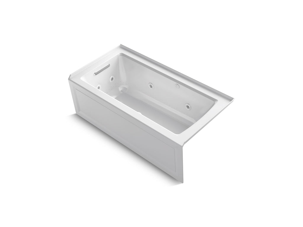 Archer® 60" X 30" Alcove Heated Bubblemassage™ Air Bath And Whirlpool, Left Drain