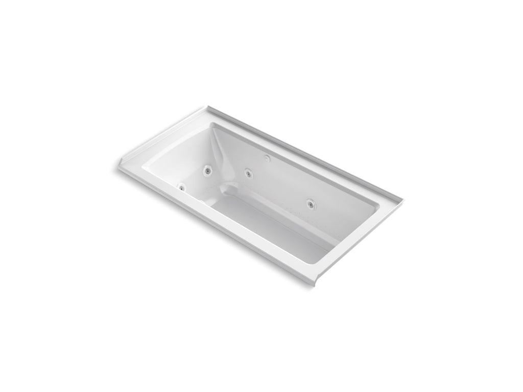 Archer® 60" X 30" Alcove Heated Bubblemassage™ Air Bath And Whirlpool, Right Drain