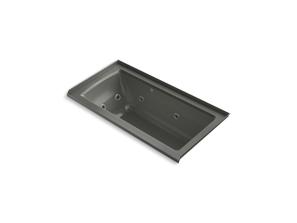Archer® 60" X 30" Alcove Heated Bubblemassage™ Air Bath And Whirlpool, Right Drain