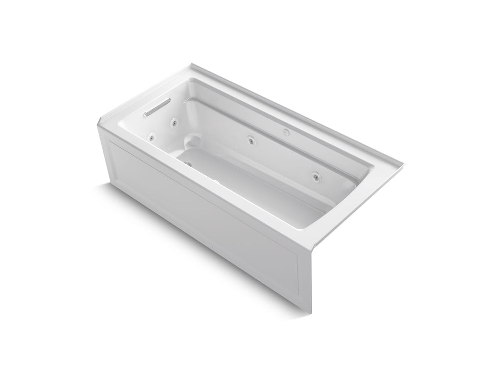 Archer® 66" X 32" Alcove Heated Bubblemassage™ Air Bath And Whirlpool, Left Drain