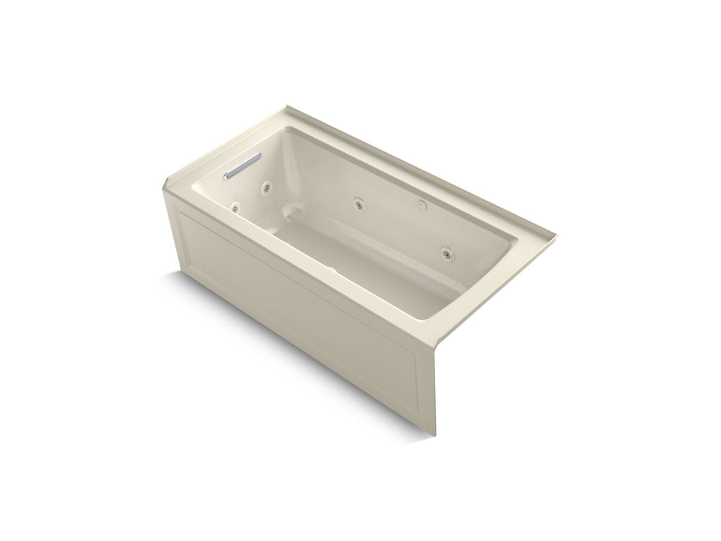 Archer® 60" X 30" Alcove Heated Bubblemassage™ Air Bath And Whirlpool, Left Drain