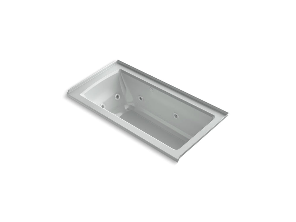 Archer® 60" X 30" Alcove Heated Bubblemassage™ Air Bath And Whirlpool, Right Drain