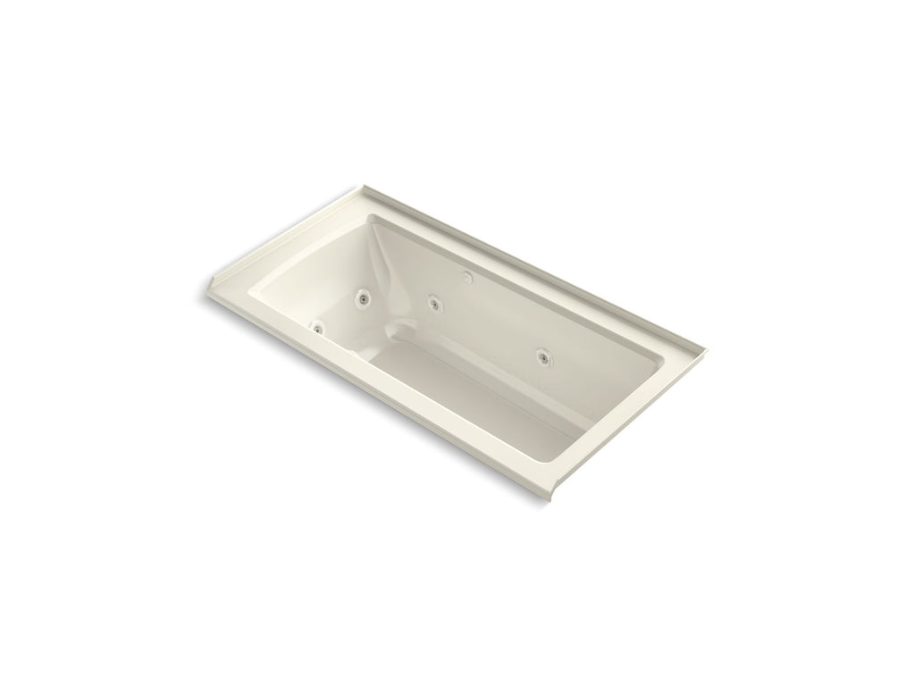Archer® 60" X 30" Alcove Heated Bubblemassage™ Air Bath And Whirlpool, Right Drain