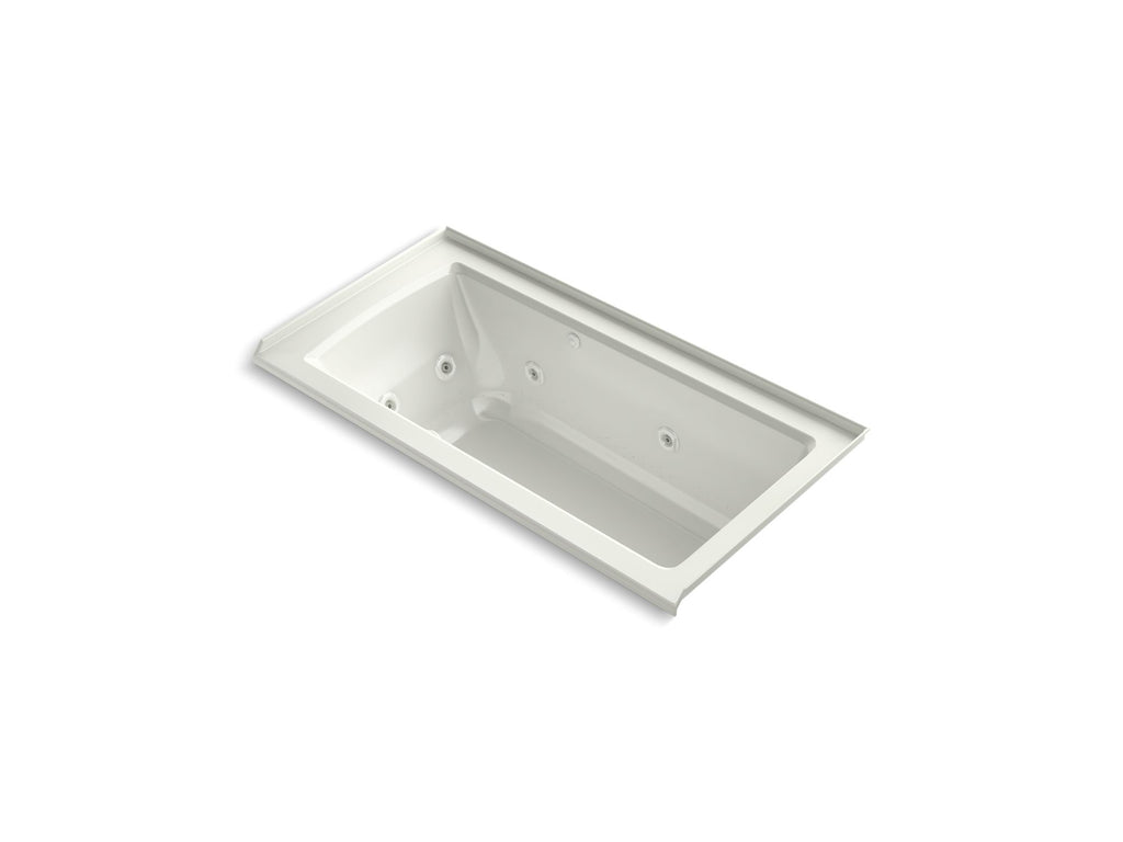 Archer® 60" X 30" Alcove Heated Bubblemassage™ Air Bath And Whirlpool, Right Drain