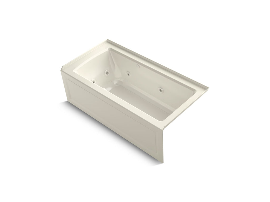 Archer® 60" X 30" Alcove Heated Bubblemassage™ Air Bath And Whirlpool, Right Drain