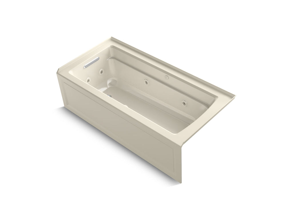Archer® 66" X 32" Alcove Heated Bubblemassage™ Air Bath And Whirlpool, Left Drain