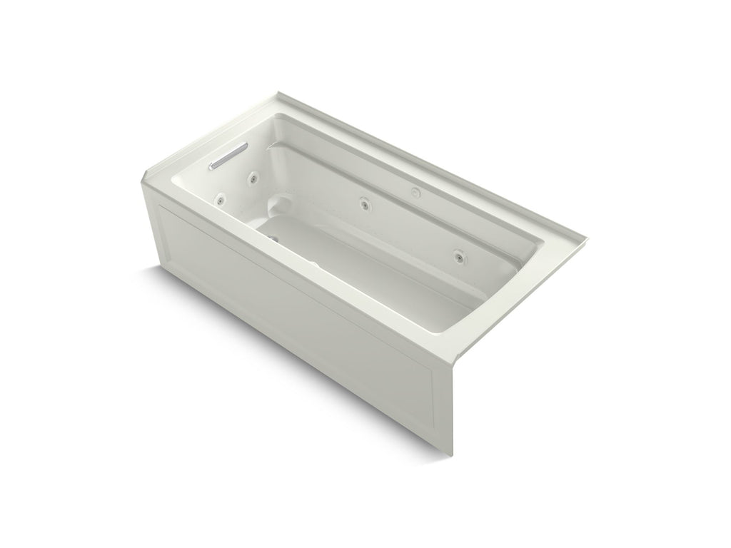 Archer® 66" X 32" Alcove Heated Bubblemassage™ Air Bath And Whirlpool, Left Drain