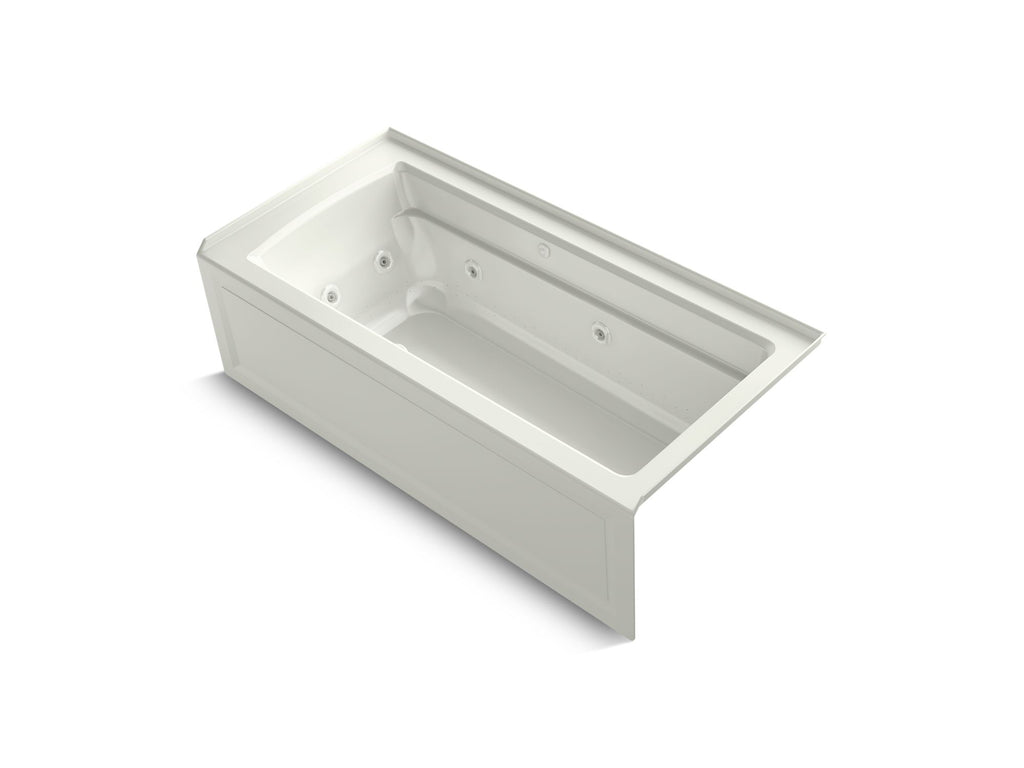 Archer® 66" X 32" Alcove Heated Bubblemassage™ Air Bath And Whirlpool, Right Drain