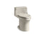San Souci® One-Piece Compact Elongated Toilet With Concealed Trapway, 1.28 Gpf