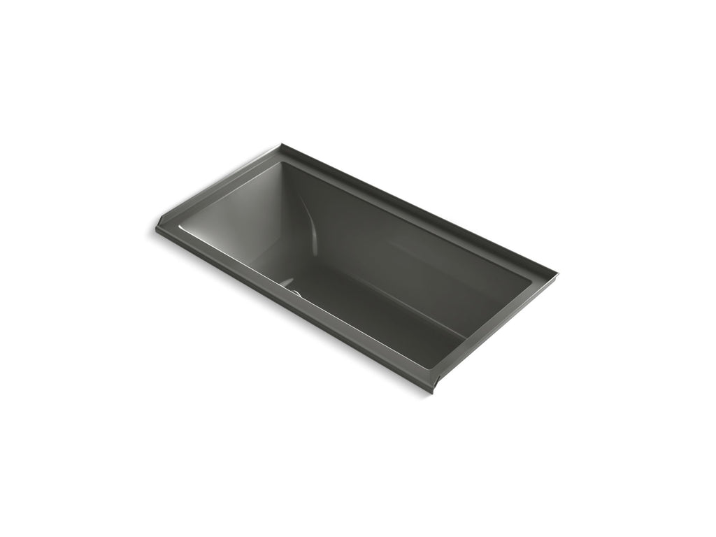 Underscore® 60" X 30" Alcove Heated Bubblemassage™ Air Bath With Bask®, Right Drain