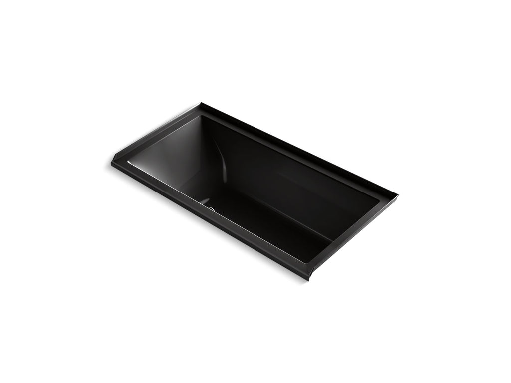 Underscore® 60" X 30" Alcove Heated Bubblemassage™ Air Bath With Bask®, Right Drain