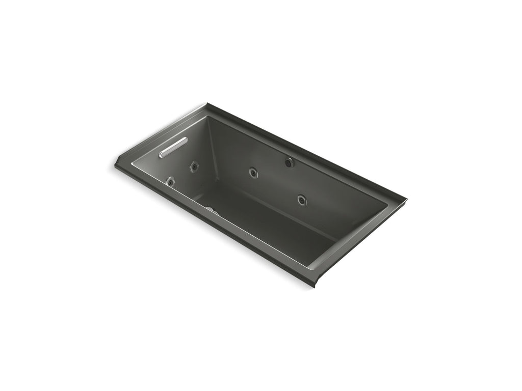 Underscore® 60" X 30" Alcove Heated Bubblemassage™ Air Bath With Whirlpool, Left Drain