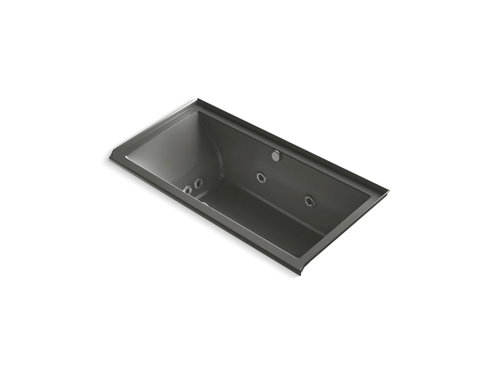 Underscore® 60" X 30" Alcove Heated Bubblemassage™ Air Bath With Whirlpool, Right Drain