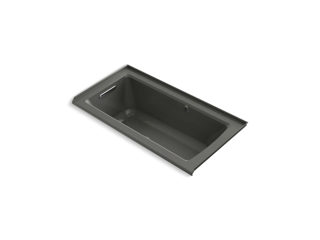 Archer® 60" X 30" Alcove Heated Bubblemassage™ Air Bath With Bask® Heated Surface, Left Drain
