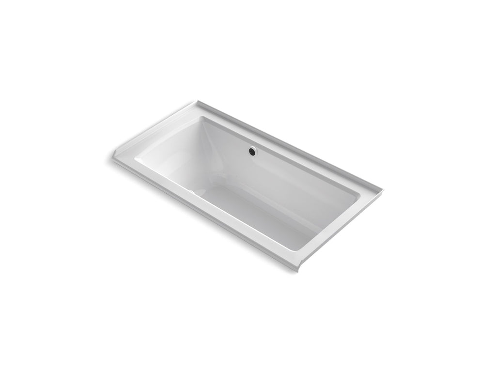 Archer® 60" X 30" Alcove Heated Bubblemassage™ Air Bath With Bask® Heated Surface, Right Drain