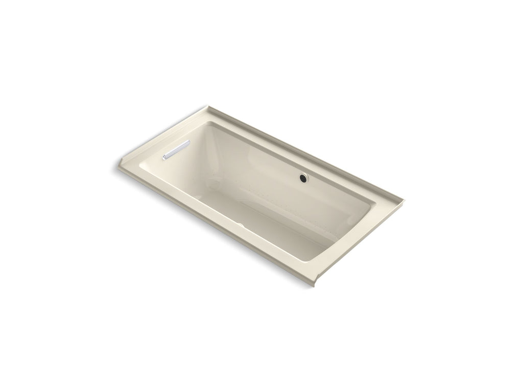 Archer® 60" X 30" Alcove Heated Bubblemassage™ Air Bath With Bask® Heated Surface, Left Drain