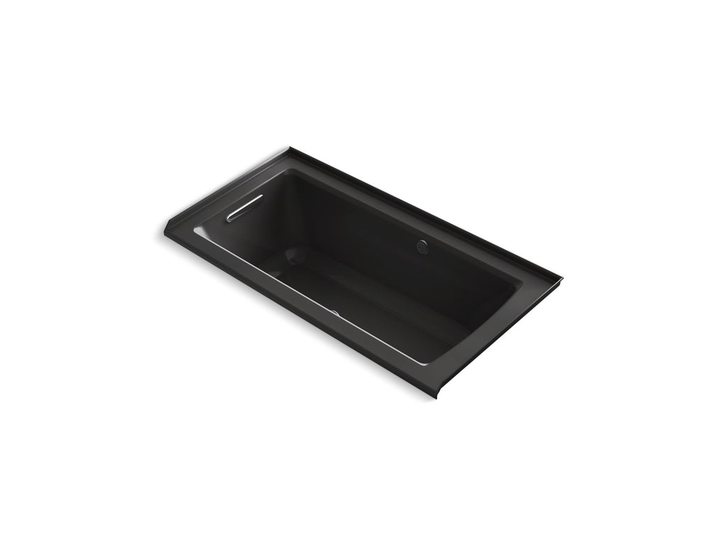 Archer® 60" X 30" Alcove Heated Bubblemassage™ Air Bath With Bask® Heated Surface, Left Drain