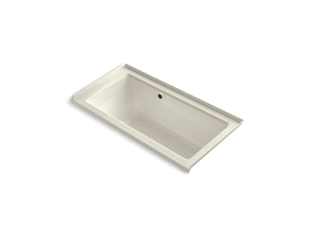 Archer® 60" X 30" Alcove Heated Bubblemassage™ Air Bath With Bask® Heated Surface, Right Drain