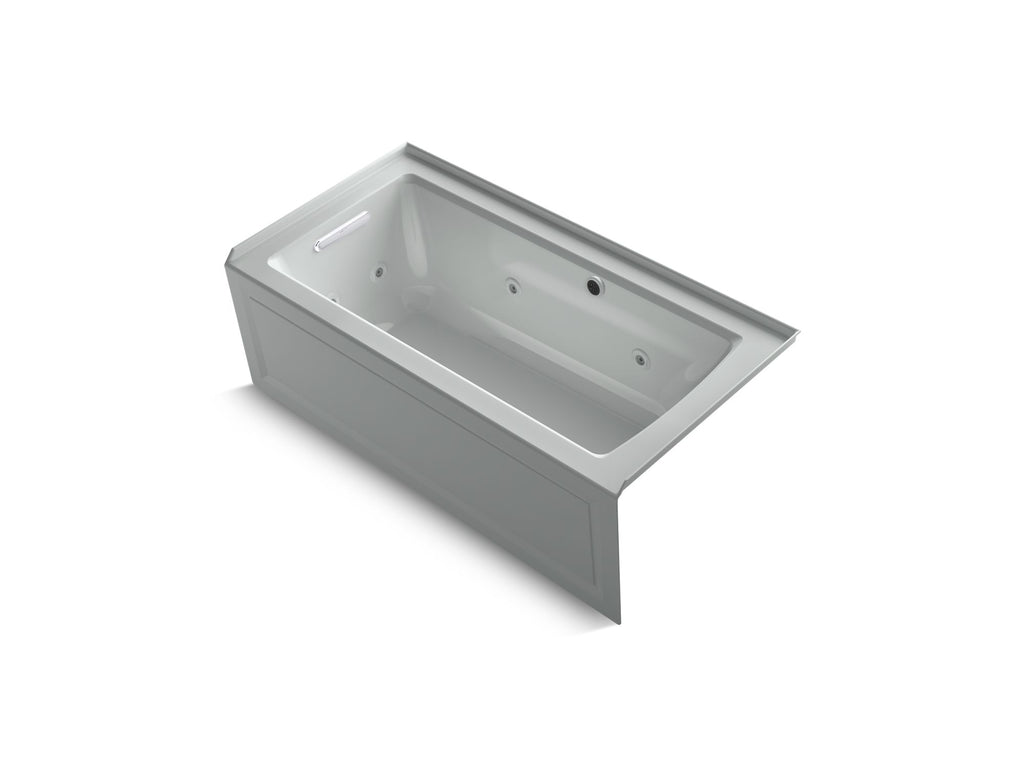Archer® 60" X 30" Alcove Whirlpool Bath With Bask® Heated Surface, Left Drain