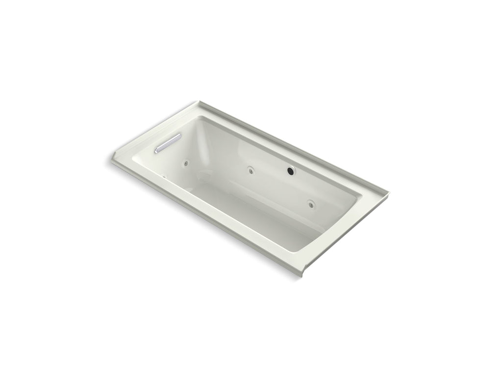 Archer® 60" X 30" Alcove Whirlpool Bath With Bask® Heated Surface, Left Drain